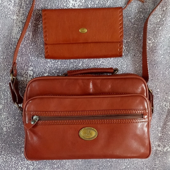 VINTAGE de Moina Collection Leather Bag with Wallet UNISEX - Picture 13 of 13